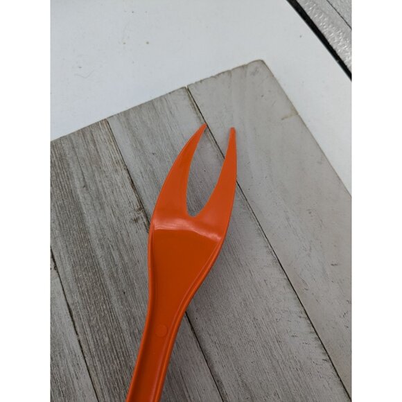 Foley Orange Nylon Plastic Meat Turning Fork 11" - Picture 5 of 7